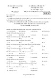 Đề thi học kì 1 môn Hóa học lớp 12 năm 2022-2023 - Sở GD&ĐT Bắc Ninh (Mã đề 204)