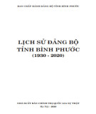 Ebook Lịch sử Đảng bộ tỉnh Bình Phước (1930-2020): Phần 2