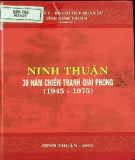 Lịch sử Ninh Thuận - 30 năm chiến tranh giải phóng 1945 - 1975: Phần 2