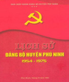 Ebook Lịch sử Đảng bộ huyện Phú Ninh (1954-1975): Phần 1
