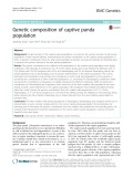 Genetic composition of captive panda population