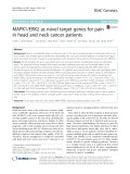 MAPK1/ERK2 as novel target genes for pain in head and neck cancer patients