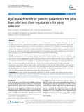 Age-related trends in genetic parameters for Larix kaempferi and their implications for early selection