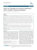 Strum: An R package for structural modeling of latent variables for general pedigrees