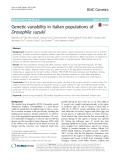 Genetic variability in Italian populations of Drosophila suzukii