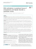 DNA methylation in peripheral tissue of schizophrenia and bipolar disorder: A systematic review