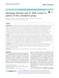 Karyotype diversity and 2C DNA content in species of the Caesalpinia group