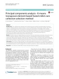 Principal components analysis - K-means transposon element based foxtail millet core collection selection method