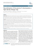 Recombination of the porcine X chromosome: A high density linkage map