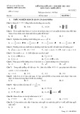 Đề thi giữa học kì 1 môn Toán lớp 11 năm 2022-2023 - Trường THPT Gio Linh