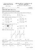 Đề thi giữa học kì 1 môn Toán lớp 11 năm 2021-2022 - Trường THPT Gio Linh