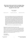 Điều hành chính sách tiền tệ của Ngân hàng Nhà nước Việt Nam trong năm 2022 nhằm ứng phó với các cú sốc