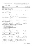 Đề thi học kì 2 môn Toán lớp 11 năm 2021-2022 - Trường THPT Gio Linh