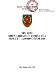 Những điểm mới cơ bản của Bộ luật Lao động năm 2019