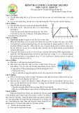 Đề thi học kì 1 môn Vật lý lớp 10 năm 2022-2023 - Trường THPT Nguyễn Hiền, TP. HCM