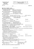 Đề thi giữa học kì 2 môn Hóa học lớp 11 năm 2022-2023 - Trường THPT Trần Phú, Phú Yên