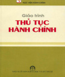 Giáo trình Thủ tục hành chính: Phần 2