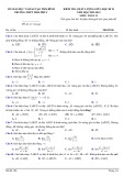 Đề thi giữa học kì 2 môn Toán lớp 11 năm 2022-2023 có đáp án - Trường THPT Thái Phúc, Thái Bình