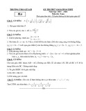 Đề thi tuyển sinh vào 10 môn Toán năm 2023-2024 có đáp án - Trường THCS Lê Lợi