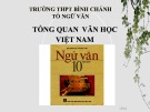 Bài giảng Ngữ văn lớp 10: Tổng quan văn học Việt Nam - Trường THPT Bình Chánh