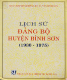 Ebook Lịch sử Đảng bộ huyện Bình Sơn (1930-1975): Phần 2