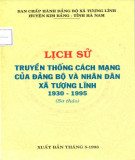 Ebook Lịch sử truyền thống cách mạng của Đảng bộ và nhân dân xã Tượng Lĩnh (1930-1995): Phần 1 Sơ thảo