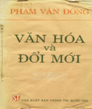 Văn hoá và đổi mới của Phạm Văn Đồng