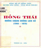 Hồng Thái và những chặng đường lịch sử (1945-1975): Phần 1