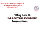 Bài giảng Tiếng Anh lớp 12 Unit 3: Ways of socialising (Language focus) - Trường THPT Bình Chánh