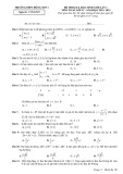 Đề thi KSCL học sinh giỏi môn Toán lớp 12 năm 2022-2023 có đáp án (Lần 1) -  Trường THPT Đông Sơn 1