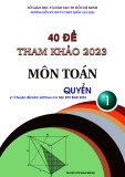 Tổng hợp 40 đề ôn thi tốt nghiệp THPT năm 2023 môn Toán có đáp án (Quyển 1)