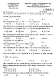 Đề thi học kì 2 môn Toán lớp 12 năm 2022-2023 - Sở GD&ĐT Bạc Liêu