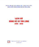 Ebook Lịch sử Đảng bộ xã Tân Long (1946-2016): Phần 1