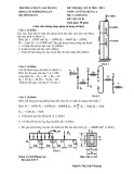 Đề thi kết thúc học phần học kì 2 môn Cơ ứng dụng A năm 2020-2021 có đáp án - Trường CĐ Kỹ thuật Cao Thắng (Đề số 1)