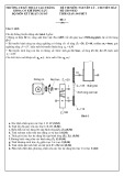 Đề thi kết thúc học phần học kì 3 môn Nguyên lý - Chi tiết máy năm 2020-2021 có đáp án - Trường CĐ Kỹ thuật Cao Thắng (Đề số 2)