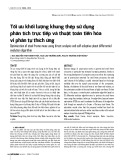 Tối ưu khối lượng khung thép sử dụng phân tích trực tiếp và thuật toán tiến hóa vi phân tự thích ứng