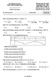 Đề thi thử tốt nghiệp THPT môn Toán năm 2022-2023 - Trường THPT chuyên Biên Hòa
