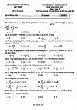 Đề thi học kì 2 môn Toán lớp 12 năm 2022-2023 có đáp án - Sở GD&ĐT Bắc Ninh