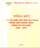 Ebook Tổng kết công tác binh vận tỉnh Sóc Trăng trong cuộc kháng chiến chống Mỹ cứu nước (1954-1975): Phần 2