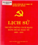 Ebook Lịch sử truyền thống cách mạng Đảng bộ xã Ngọc Tố (1930-1975): Phần 1