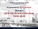 Bài giảng Quản trị mạng: Chương 3 - ThS. Nguyễn Thị Phong Dung