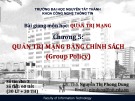 Bài giảng Quản trị mạng: Chương 5 - ThS. Nguyễn Thị Phong Dung