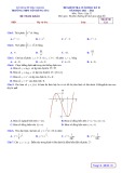 Đề thi học kì 2 môn Toán lớp 12 năm 2021-2022 có đáp án - Trường THPT Yên Dũng 2, Bắc Giang