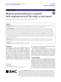 Bilateral pneumothorax in a patient with angiosarcoma of the scalp: A case report