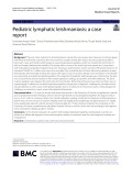 Pediatric lymphatic leishmaniasis: A case report