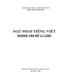 Những vấn đề lí luận về ngữ pháp tiếng Việt: Phần 1