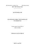 Tóm tắt Luận án Tiến sĩ Quan hệ Quốc tế: Quan hệ quốc phòng Việt Nam - Hoa Kỳ từ 1995 đến nay