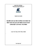 Luận văn Thạc sĩ Kỹ thuật điện: Nghiên cứu sự ảnh hưởng của nhiệt độ đến tuổi thọ của cáp điện cao áp xoay chiều một lõi HVAC - Polymer