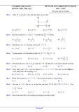 Đề ôn thi tốt nghiệp THPT môn Toán năm 2023 - Trường THPT Chợ Gạo