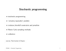 Lecture Convex optimization - Chapter: Stochastic programming